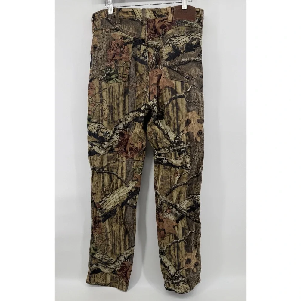 Vintage 90's Wrangler Rugged Wear Woodland Camo Pants 32x35 Cotton Hunting